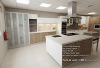 WEB_Cocina Madera y Blanca Con Isla
